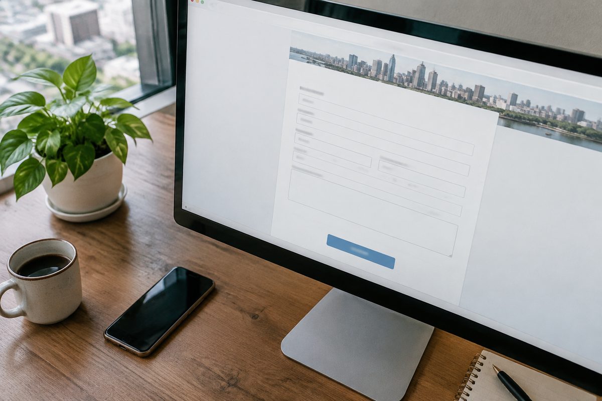 Inquiry form for a short web project